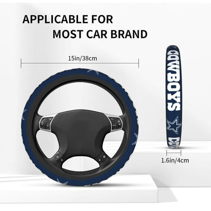 Dallas Cowboys 6 Printed elastic steering wheel cover anti slip breathable