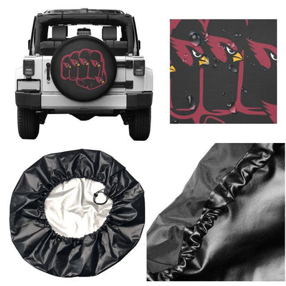 Arizona Cardinals Print tire protection cover car spare tire dust protection covers