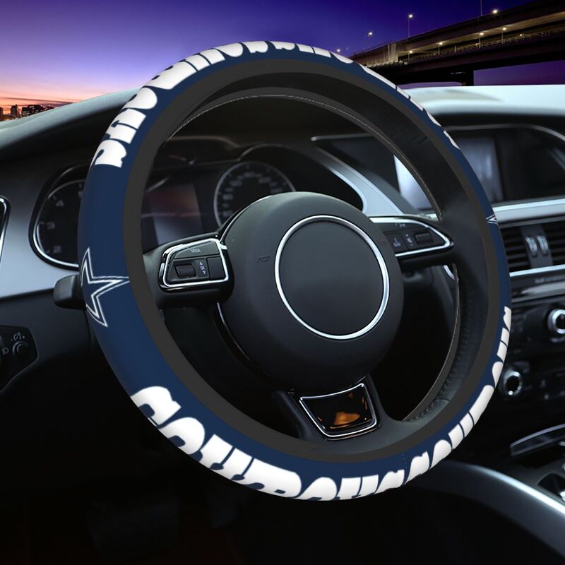 Dallas Cowboys 6 Printed breathable anti slip cover elastic steering wheel cover