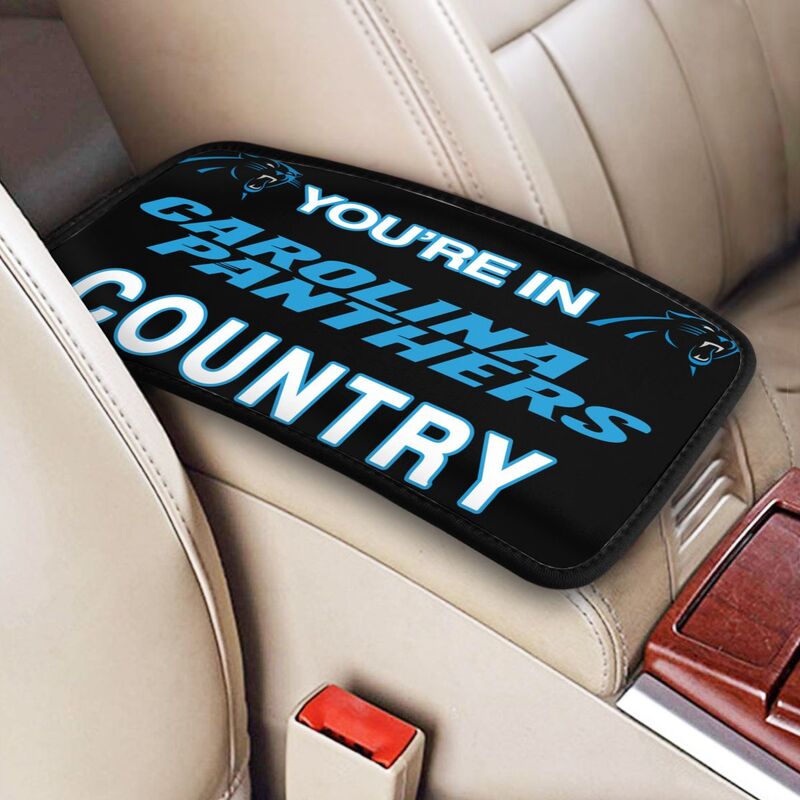 Carolina Panthers Printed car armrest box pad elbow support pad