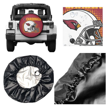 Arizona Cardinals Printed tire protection cover car sun protection tire protection cover