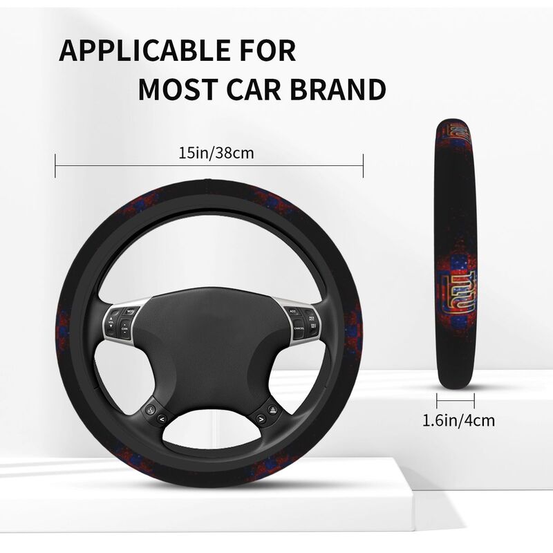 New York Giants 4 Printed breathable elastic steering wheel protective cover