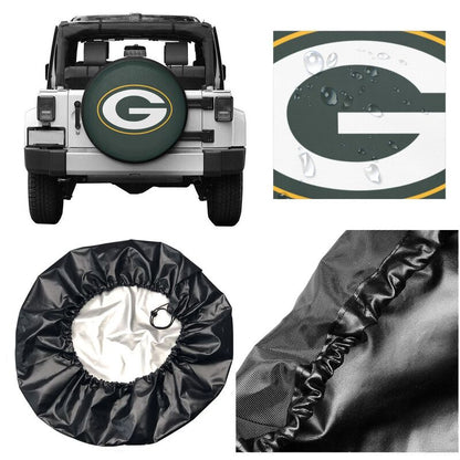 Green Bay Packers Printed tire protection cover car spare tire dust protection cover