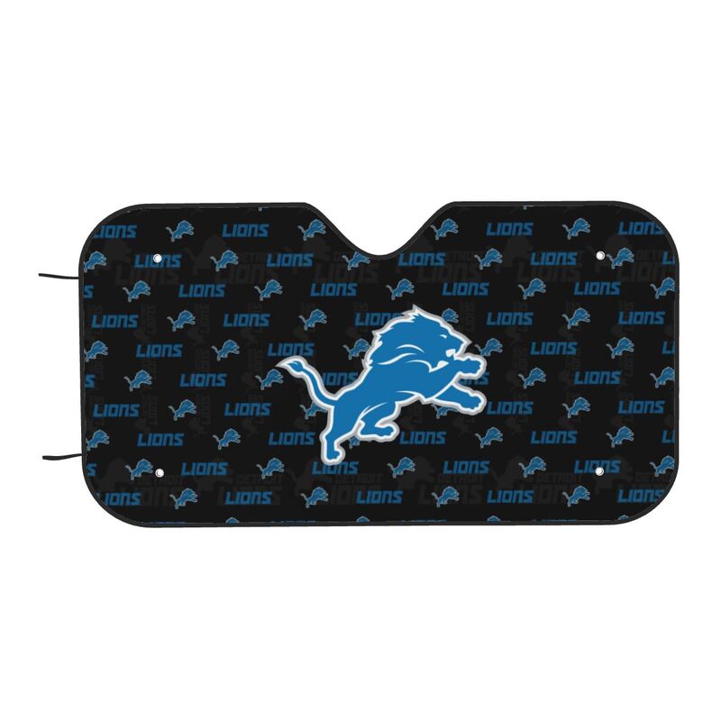 Detroit Lions Printed is suitable for front Car windshield sunshades Car windshield sunshades