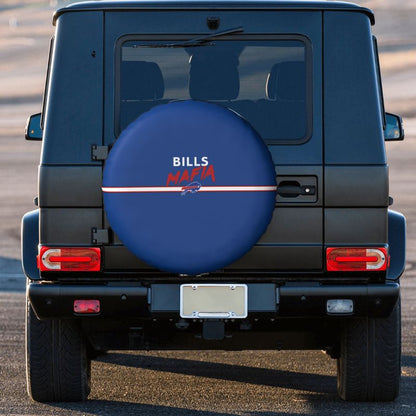 Buffalo Bills 2 Car tire protective cover waterproof and dustproof tire cover