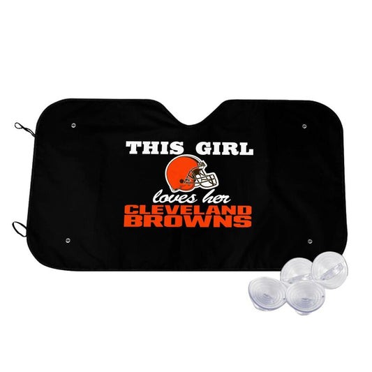 Cleveland Browns Printing multi size car front windshield sunshade car windshield sunshade