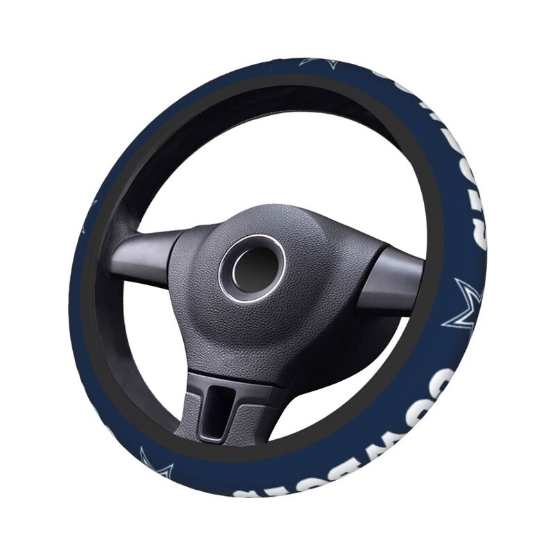 Dallas Cowboys 6 Printed elastic steering wheel cover anti slip breathable