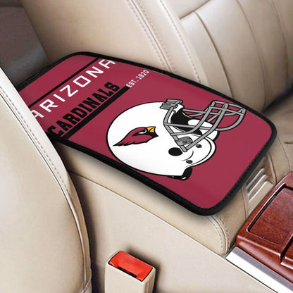 Arizona Cardinals Print car armrest box cushion armrest protective cover