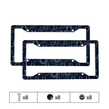 Indianapolis Colts Print Car license plate frame four hole license plate holder (one pair)
