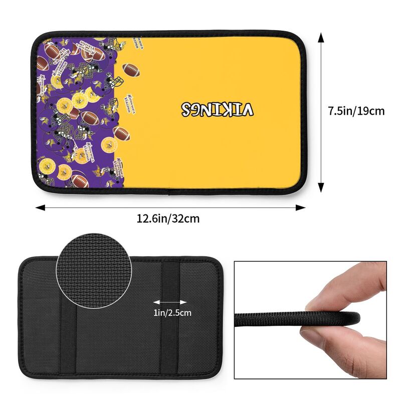 Minnesota Vikings print Car center console armrest pad car armrest protective cover