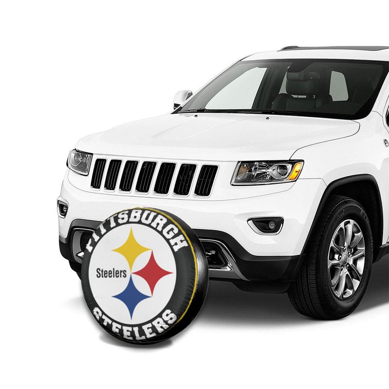 Pittsburgh Steelers Printing car tire covers waterproof and dustproof protective covers