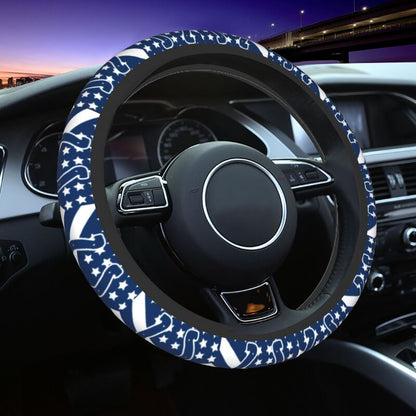 Indianapolis Colts 1 Printed breathable elastic steering wheel protective cover