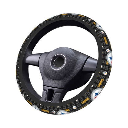 Pittsburgh Steelers 1 Printed elastic steering wheel cover car protective cover
