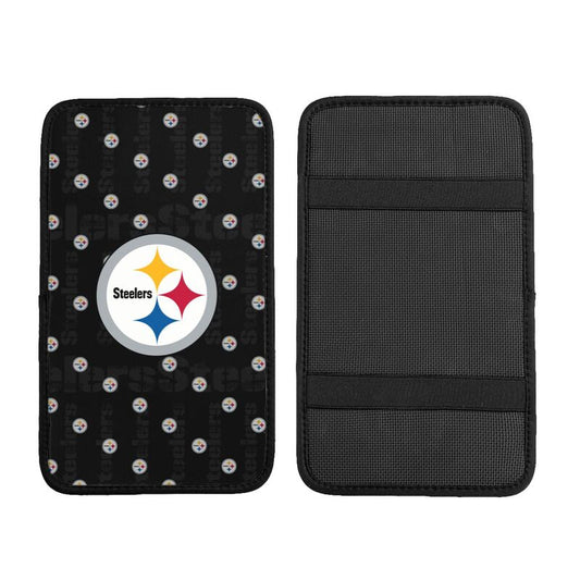 Pittsburgh Steelers 2 printed Car handrail cushion Personalized car armrest cover