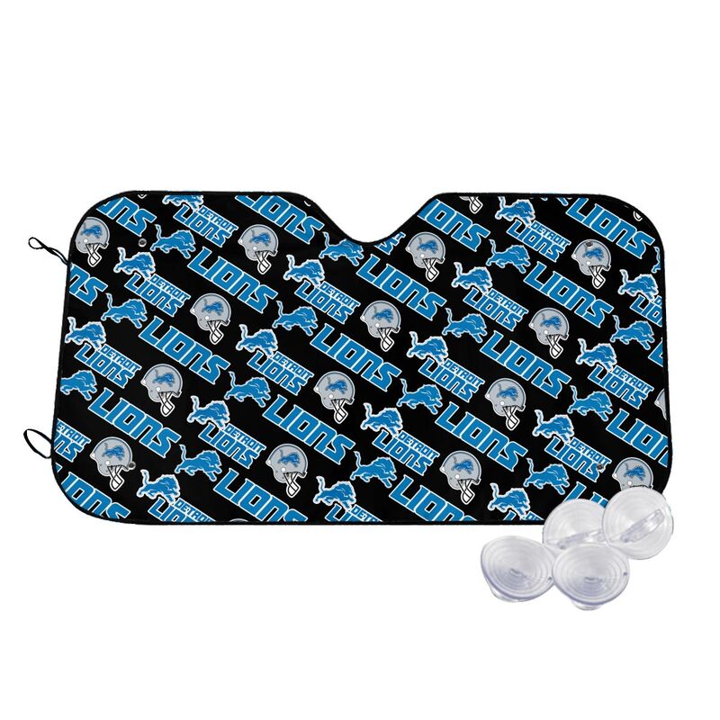 Detroit Lions 2 Printed suitable for front Car windshield sunshades Car windshield sunshades