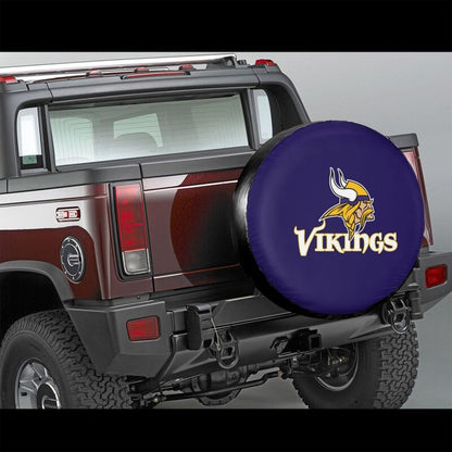 Minnesota Vikings 2 car dustproof sunscreen tyre protective cover Tyre protective cover