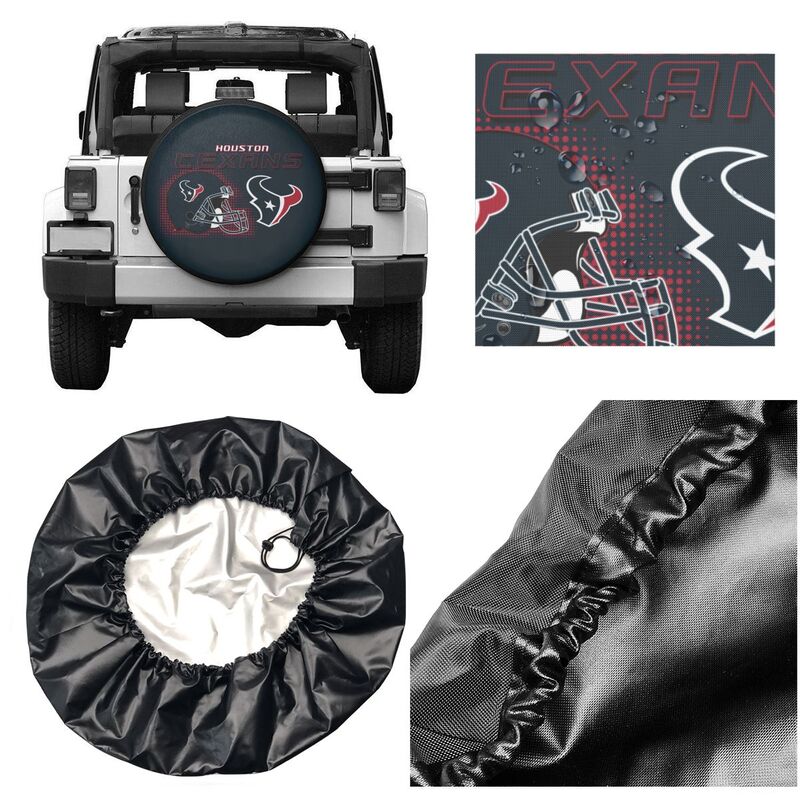Houston Texans Print car tire protection cover car spare tire dust protection covers