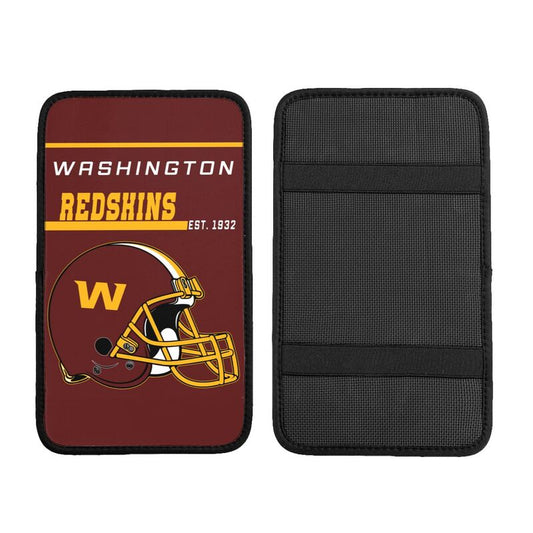 Washington Redskins Print car armrest box cushion armrest protective cover