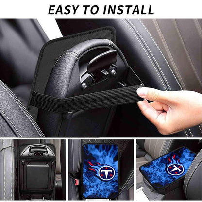 Tennessee Titans Printed car center armrest box pad anti slip pad