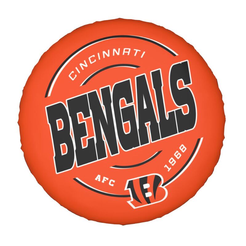 Cincinnati Bengals Printing car tire protection cover car spare tire dust protection cover