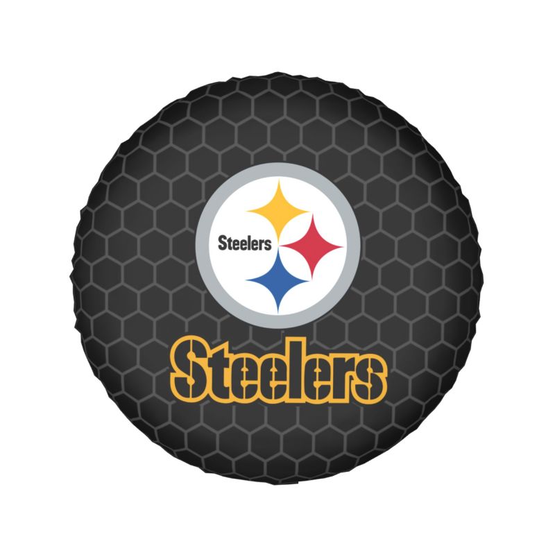 Pittsburgh Steelers 2 Grid printed car tire cover dustproof and waterproof tire cover
