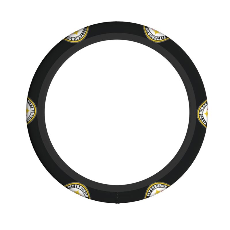 Pittsburgh Steelers Printed car anti-skid cover elastic steering wheel cover