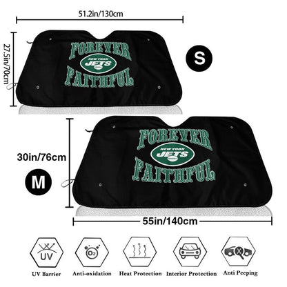 New York Jets Printing car multi size front windshield sunshade car windshield sunshade