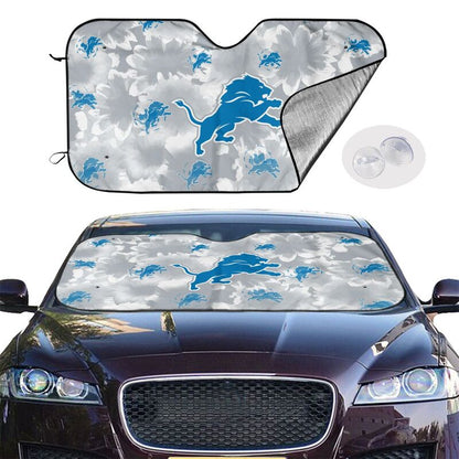 Detroit Lions Printed multi size car front windshield sunshade car windshield sunshade