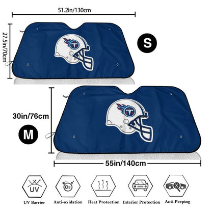 Tennessee Titans Print Car windshield sunshades suitable for front Car windshield sunshades