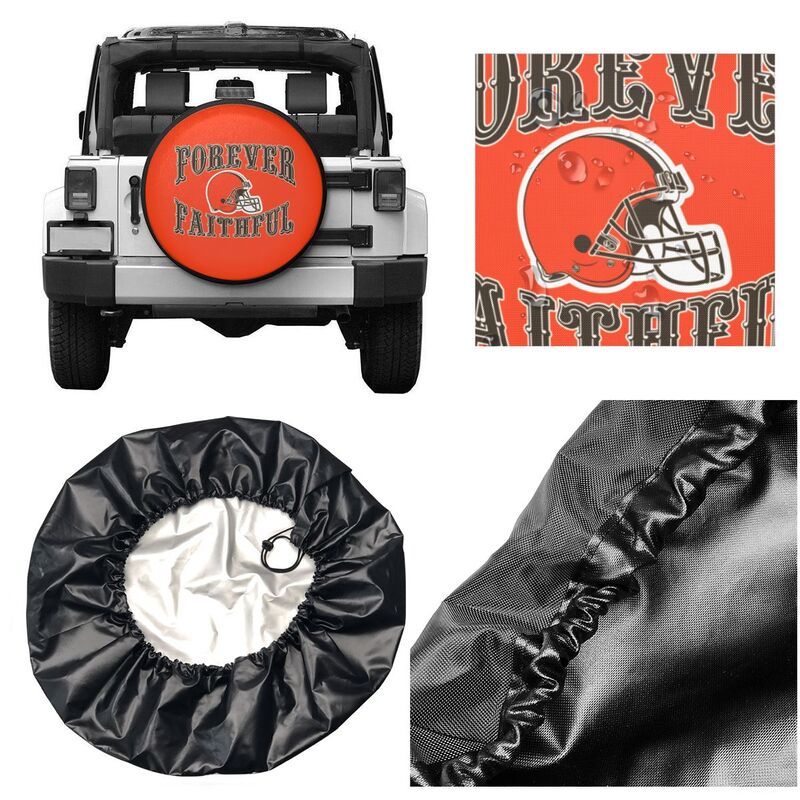 Cleveland Browns Printing car spare tire dust protection cover tire protection cover