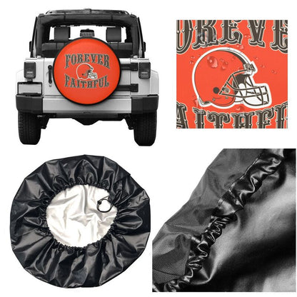 Cleveland Browns Printing car spare tire dust protection cover tire protection cover