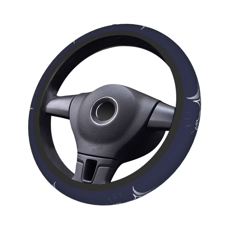 Denver Broncos 1 Printed breathable elastic steering wheel protective cover