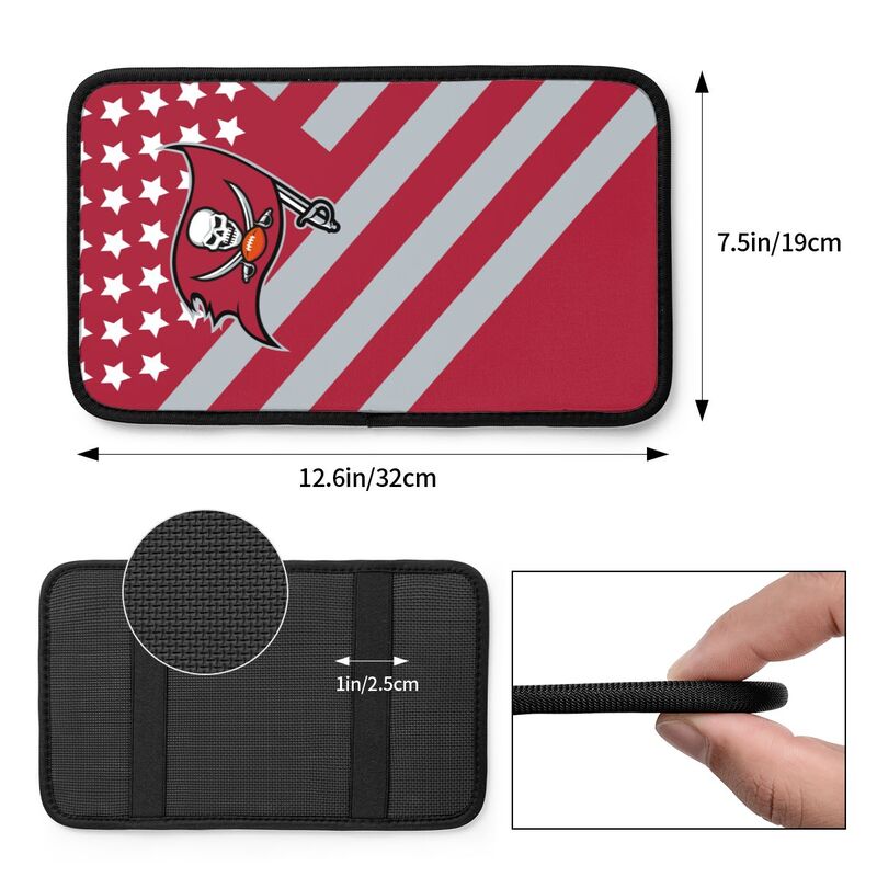 Tampa Bay Buccaneers3 Printed car armrest box pad elbow protection pad