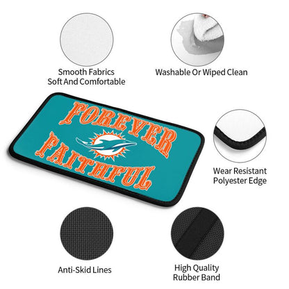 Miami Dolphins Print car armrest box cover armrest protective cover