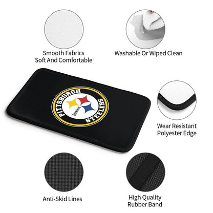 Car armrest box pad Pittsburgh Steelers 6 Printed central armrest box pad protective pad