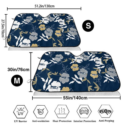 Seattle Seahawks Printed car windshield sunshade front windshield sunshade (multi size)