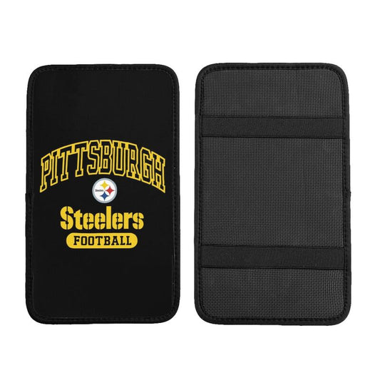 Car armrest box pad Pittsburgh Steelers 5 Printed central armrest box pad protective pad