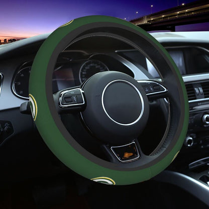 Green Bay Packers Printed breathable elastic steering wheel anti slip cover