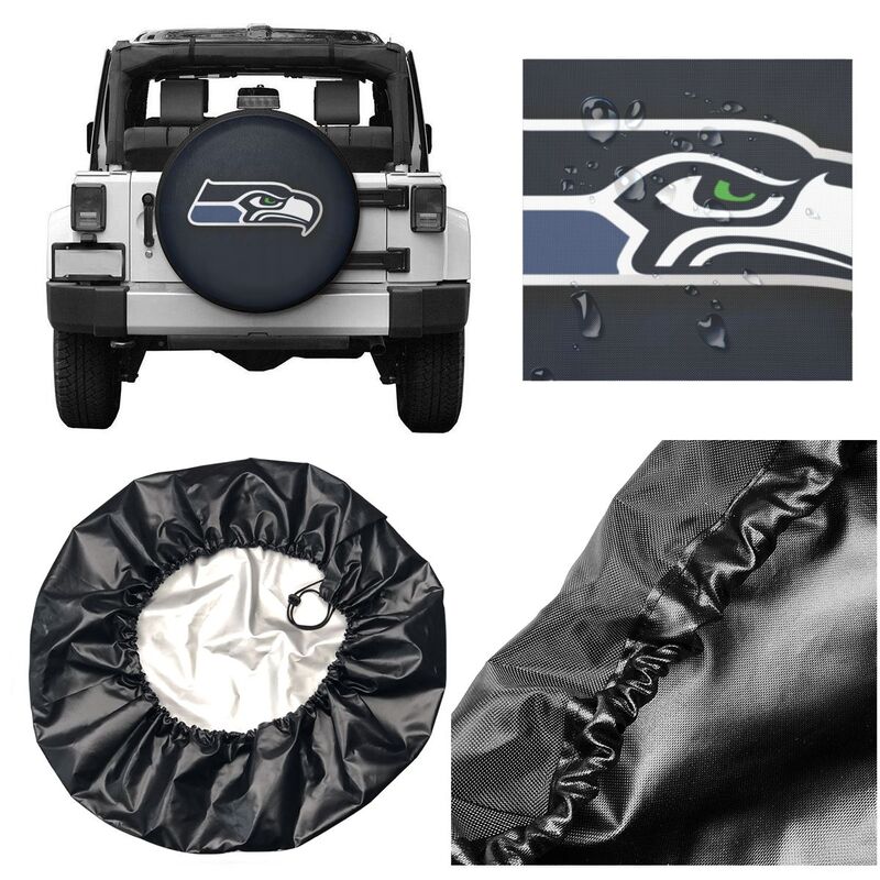 Seattle Seahawks car dustproof sunscreen tyre protective cover Tyre protective cover