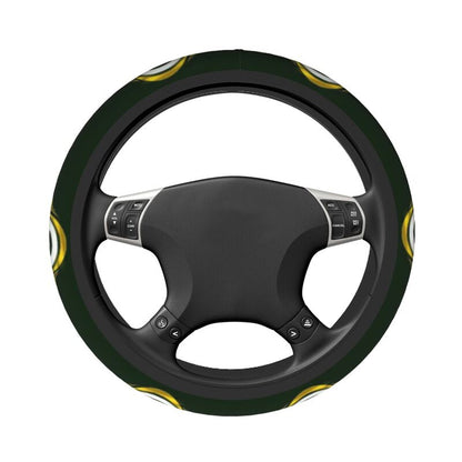 Green Bay Packers Printed breathable elastic steering wheel cover anti slip cover