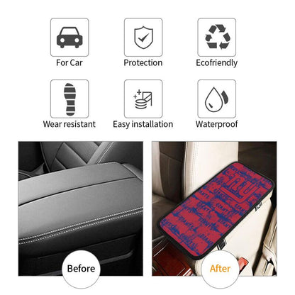 New York Giants print Car armrest box protective cover car center console armrest pad