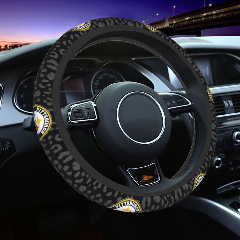 Pittsburgh Steelers 1 Printed elastic steering wheel cover car anti-skid cover