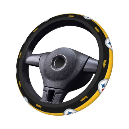 Pittsburgh Steelers 1 Printed breathable anti slip cover elastic steering wheel cover