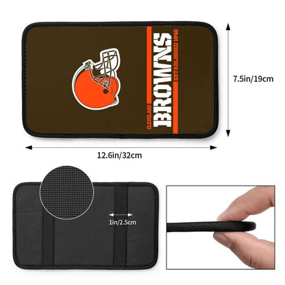 Cleveland Browns Printed car armrest box pad Protective pad