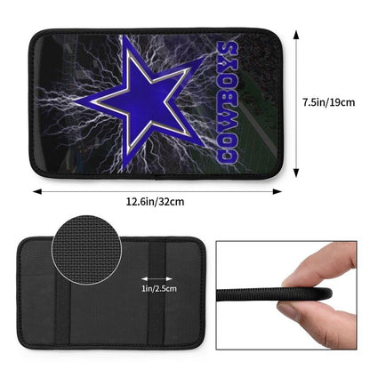 Car armrest box pad Dallas Cowboys Printed central armrest box pad anti slip pad
