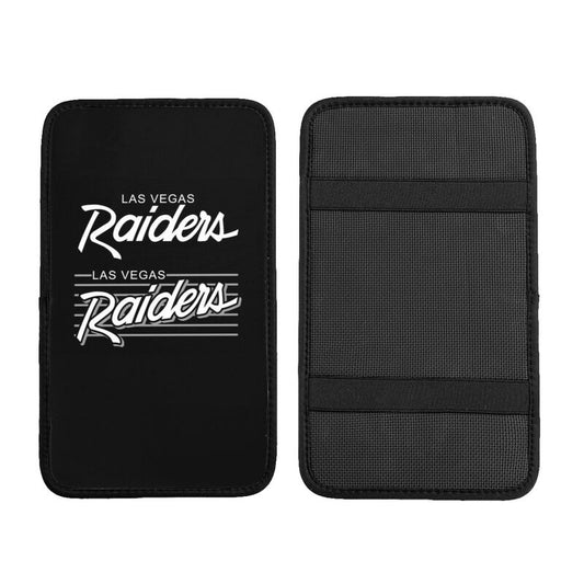 Car armrest box pad Las Vegas Raiders6 Printed central armrest box pad anti slip pad