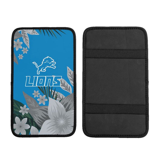 Detroit Lions Car armrest box protective cover car center console armrest pad