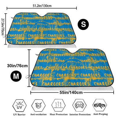 San Diego Chargers Printed front windshield sunshade car windshield sunshade (multi size)