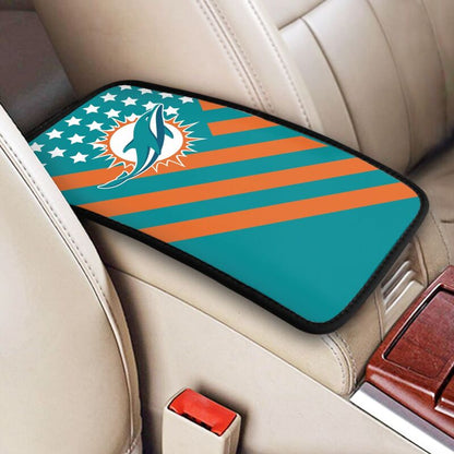 Miami Dolphins3 Printed car armrest box pad elbow protection pad