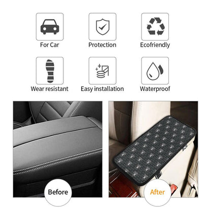 Car armrest box pad Las Vegas Raiders 3 Printed central armrest box pad protective pad